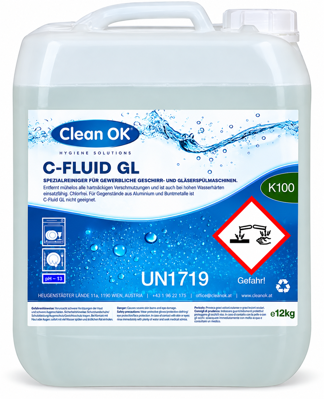 Gläser- und Geschirrreiniger für gewerbliche Spülmaschinen